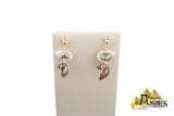 Ensemble de chaine, pendentif et de boucles d’oreilles